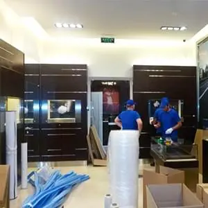 Транспортировка ювелирного магазина с грузчиками